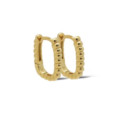 Hinged Hoops Dots DIVAH 14MM