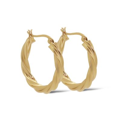 Hinged Hoops GILLIE Twist 30MM