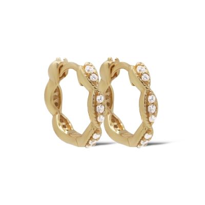 Plain Hinged Hoops GEAL Braid 16MM