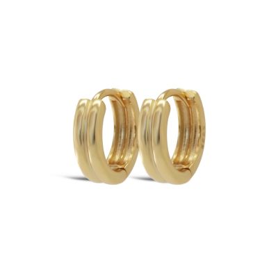 Hinged Hoops NORRA Ribbed 10MM