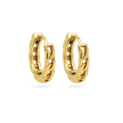 Hinged Hoops Tiny Chain