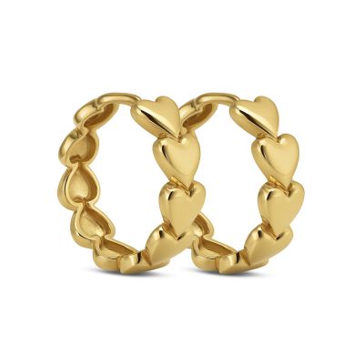 Hinged Hoops JULY Hearts 16MM