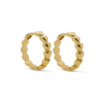 Hinged Hoops JULEA Heart 13MM