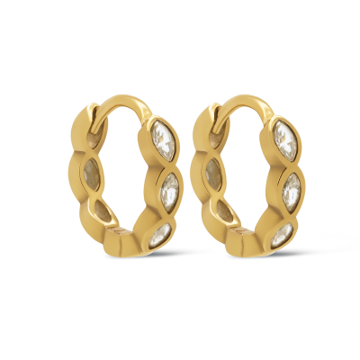 Hinged Hoops JESSIE Oval 12MM