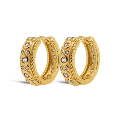 Hinged Hoops Zirconia LILY 16MM