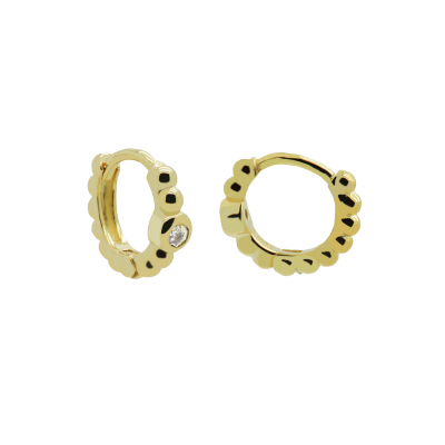 Hinged Hoops Dotty Divine 10MM