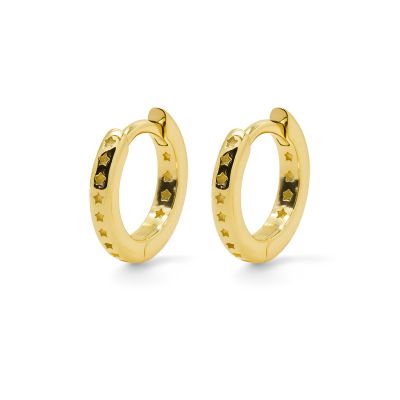 Hinged Hoops Zirconia Star YELINA