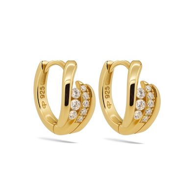 Hinged Hoops ROSA Zirconia 12MM