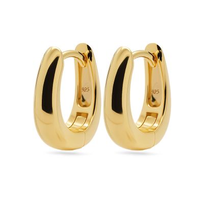 Plain Hinged Hoops Raindrop