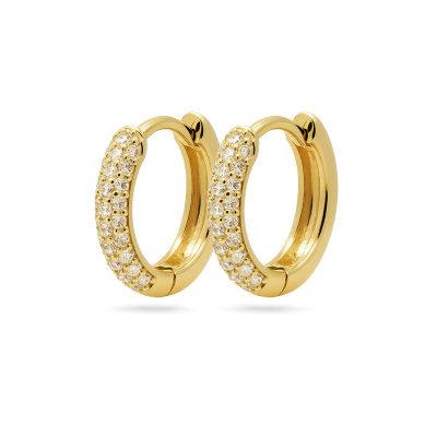 Plain Hinged Hoops Best Zirconia Basic