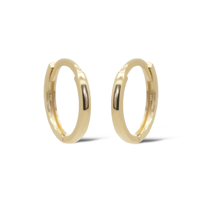 14 KARAAT GOUDEN Basis Oorringen LIA 10MM