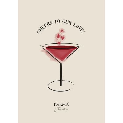 PERSONAL CARD 'Cheers to our love'