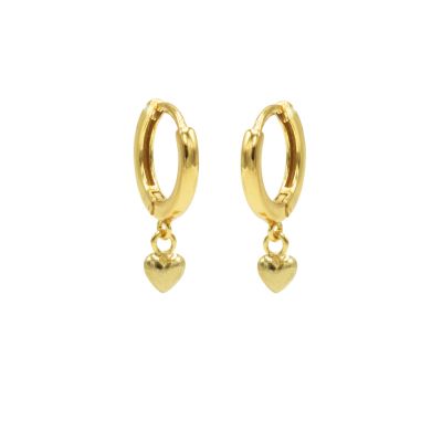 Hinged Hoops 3D Heart