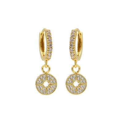 Zirconia Hinged Hoops Morningstar Disc