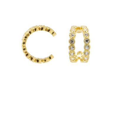 Earcuff Double Row Dotty Zirconia