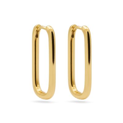 Plain Hinged Hoops Round Square 20MM