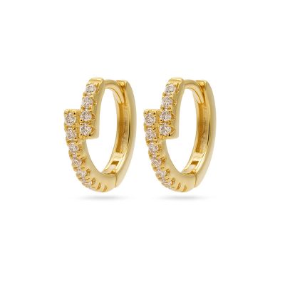 Hinged Hoops Zirconia Overlay 12MM