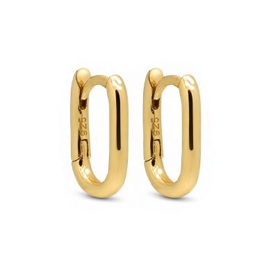Hinged Hoops Plain Square 12MM