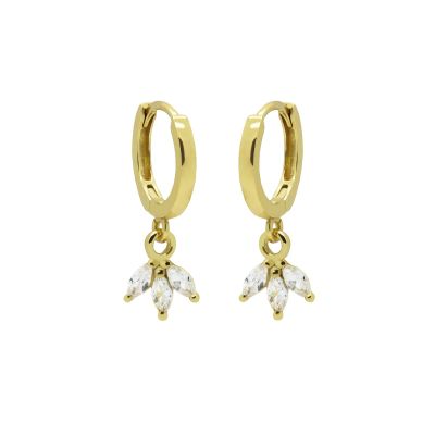 Hinged Hoops Symbols Triple Flower