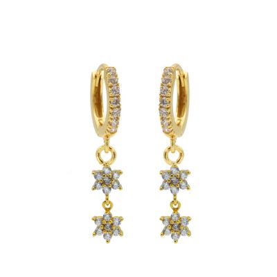 Hinged Hoops Symbols Double Flower