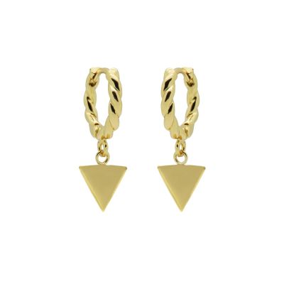 Hinged Twisted Hoops Symbols Triangle