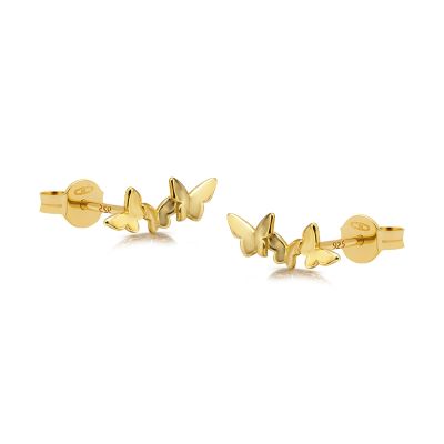 Symbols Triple Butterfly Goldplated