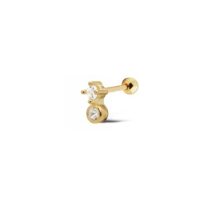 Piercing DILAN Zirconia Double Dot 