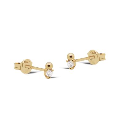 Zirconia Earstuds DOTTY