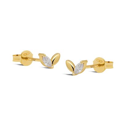 Karma Zirconia Symbols Leaf IRIS