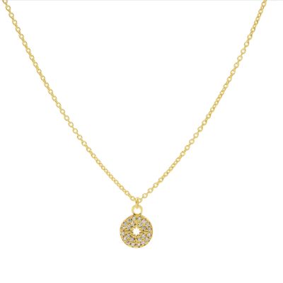 Necklace Zirconia Morningstar Disc