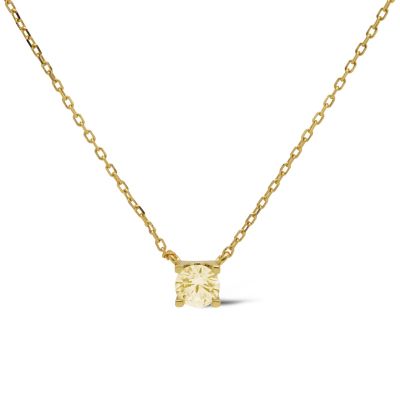 Necklace Tess Zirconia Citrien