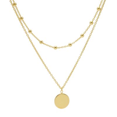 Double Necklace Dots Disc