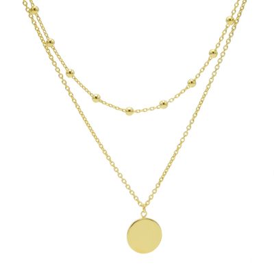Double Necklace Dots Disc