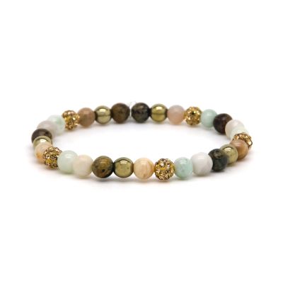 Spiral Rosa XS Elastic (gold crystal)