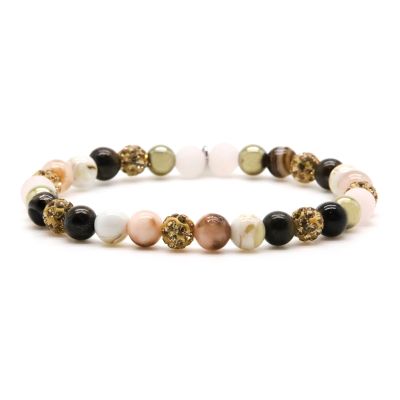 Spiral Lylou XS Elastic (gold crystal)