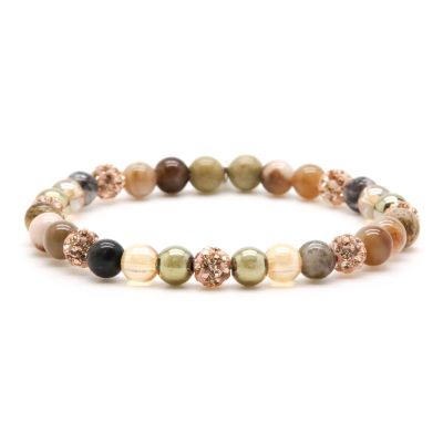 Spiral Louna XS Elastic (rosegold crystal)