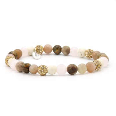Spiral Simply Brown XS Elastic (gold crystal)