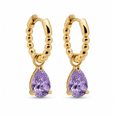 Hinged Hoops Anna Lavender