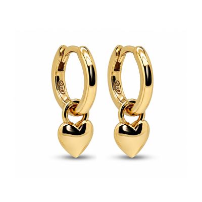 Hinged Hoops Babette Heart