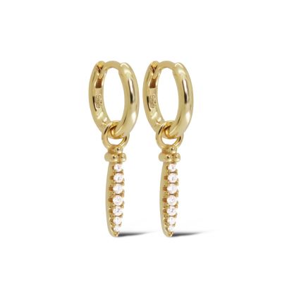 Hinged Hoops Mari Zirconia