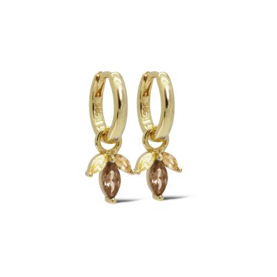 Hinged Hoops Persian Chocolat