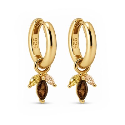 Hinged Hoops Persian Chocolat