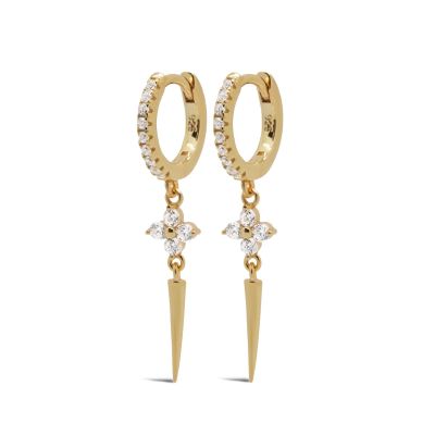 Hinged Hoops Daisy Flower