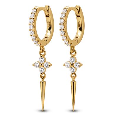 Hinged Hoops Daisy Flower