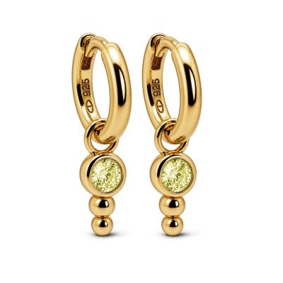 Hinged Hoops Nina Dot Citrien