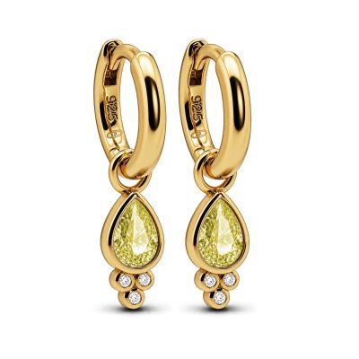 Hinged Hoops Hera Drop Citrien