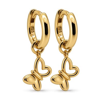 Hinged Hoops Felia Butterfly