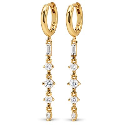 Hinged Hoops Zirconia Lina Chain