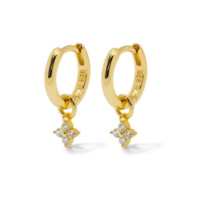 Hinged Hoops Zirconia Viola