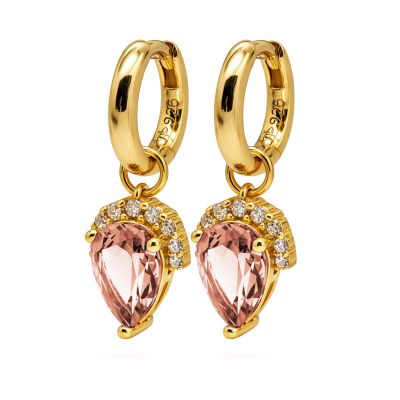 Hinged Hoops Myla Salmon